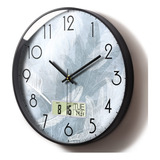 Reloj Analogico Digital De Montaje En Pared, Calendario Con