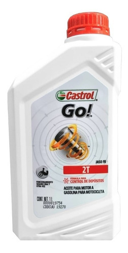 Aceite Castrol Go 2t Mezcla 1 Litro Gaona Motos