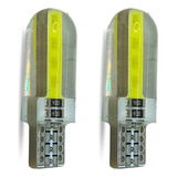 2 Lamparas Posicion Led T10 6w Siliconada Blanca 12v