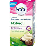 Veet Bandas Depilatorias Corporales Piel Sensible 10 U