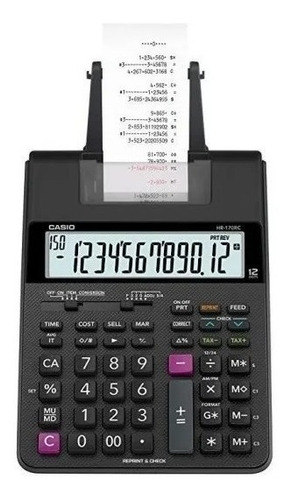 Calculadora Con Impresor Casio Hr-150 Rc-bk