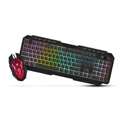 Paquete Teclado Y Mouse Gamer Abysmal Gaming Luz Led Color del teclado Negro | Meses sin interés