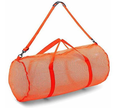 Champion Sports Mesh Duffle Bag With Zipper And Adjustable S