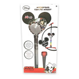 Mickey Microfono Pie Amplifica Voz Luz Mp3 Disney Reig 5371 
