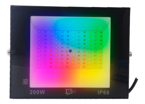 Kit 20 Refletor Colorido Rgb Led 200w C/memoria Prova D Agua