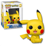 Boneco Funko Pop! Pokémon Pikachu Sitting 842 Boneco Coleção