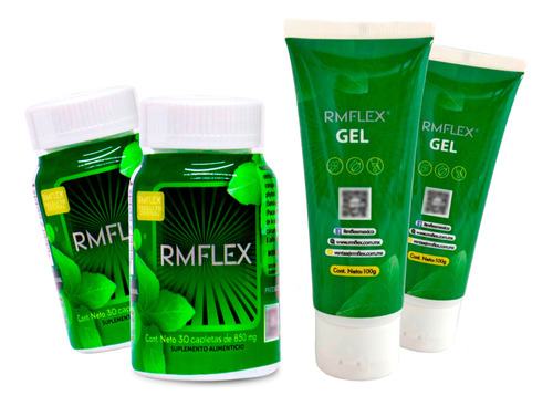 2 Rmflex 30 Capletas +2 Gel Glucosamina Rmflex 100% Original