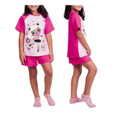 Pijama Infantil Curto Lupo Kids Feminino