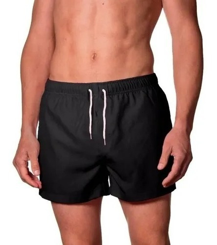 Traje De Baño Short De Hombre Liso Traje Malla Secado Rápido