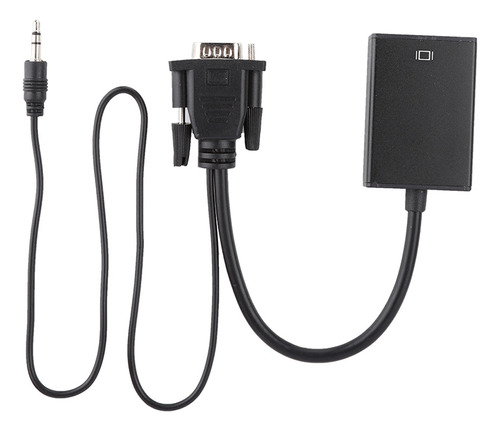 Cable Conversor Vga A Hdmi Con Audio Para Proyector De Pc