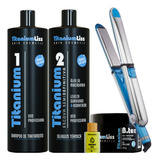 Kit Definitiva Titanium Liss 300ml + Chapinha 465f + Bbtox