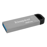 Memoria Usb 32gb Kingston 3.2 Metal Alta Velocidad Dtkn/32gb Nombre Del Diseño Liso Color Gris