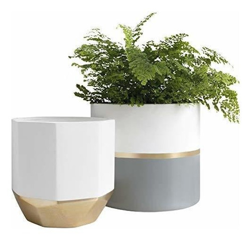 Macetas Grandes De Ceramica Blanca - Jardineras De Jardin 10