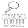 100 Argollas P\u002F Llavero 25mm C\u002F Cadena + Argolla Unión 8mm | Envío gratis