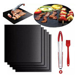 Set Láminas Antiadherentes Para Parrilla Bbq  + Accesorios 