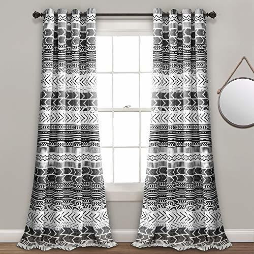 Cortinas Opacas Estampado Geométrico, 84  X 52 