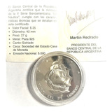 Monedas Argentinas: V Serie Fragata 10.4.3 $ 25 2002  Proof