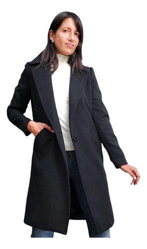 Tapado Talles Grandes Paño Velour Mujer Campera Trench Saco