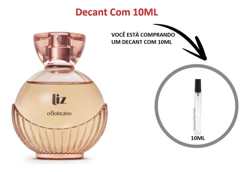 Liz Desodorante Colônia Decant Com 10ml