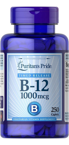 Vitamina B 12 - 1000 Mcg - 250 Cápsulas - Puritan's Pride