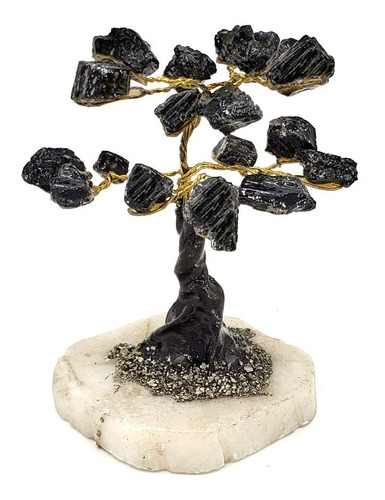 Arbol De Vida Decorativo Piedra Turmalina Protección Energía