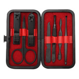 Estuche Set Manicure Pedicure Kit Cortauñas 7 Piezas De Lujo