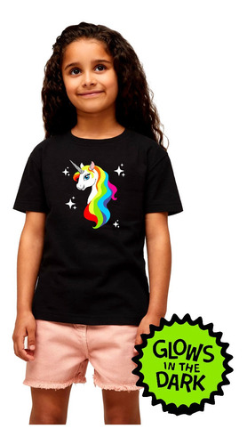 Playera Para Niñas Unicornio Colores Neones !!