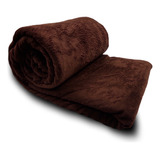 Cobertor Manta Soft Microfibra Queen 2,20m X 2,40m Camesa Cor Marrom Desenho Do Tecido Lisa