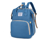 Bolso Mochila Maternal Con Cambiador Impermeable Cunita Bebe