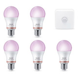 Lampara Led Color Rgbw Philips Smart 8w E27 X5 + Sensor Wiz 