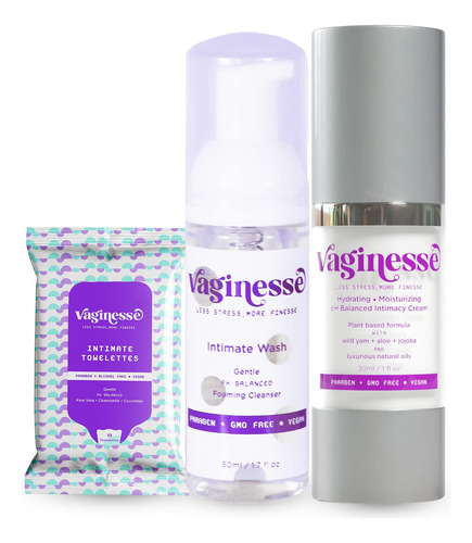 Vaginesse Intimate Women's Cleanser + Intimacy Moisturizer +