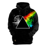 Blusa Moletom Estampa Full 3d Pink Floyd Banda Rock Casaco