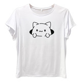 Blusa Playera Camiseta Gato Kawaii Hoyo Mujer Tallas Extras