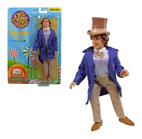 Mego Willy Wonka 20cm Muñeco Articulado Figura Juguete