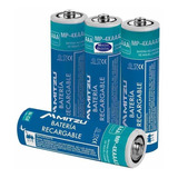 Baterias Recargables Aaa Mitzu Mp-4xaaaa350 Ni Cd 350mah 4pz