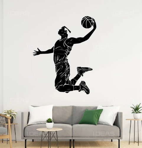 Vinilo Decorativo Basket Ball Deporte Pegatina De Pared