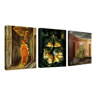 3 Cuadros Remedios Varo Arte Místico En Canvas Grueso Armazón Bastidor De Madera | Meses sin interés