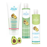 Kit Aguacate Crema Corporal Shampoo Acondicionador Shelo Nab