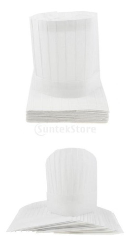 40 Gorros Desechables, Gorros De Cocinero, Panadero,