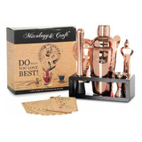 Set Bartender Kit Coctelera Acero Inoxidable Dorado