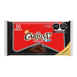 Carlos V Sin Azucar Semiamargo Cero Chocolate Nestle 10 Piez