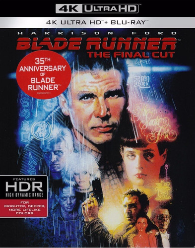 Blade Runner The Final Cut 1982 4k Ultra Hd + Blu-ray