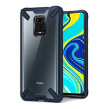 Funda Para Xiaomi Redmi Note 9s Military + Mica D Cristal 9d