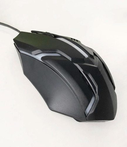 Mouse Com Fio 3200 Dpi Ergonômico Tipo Gamer Antiderrapante Cor Preto