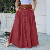 Zanzea Faldas Mujer Casual Elegante Bottoms #skug55136 S