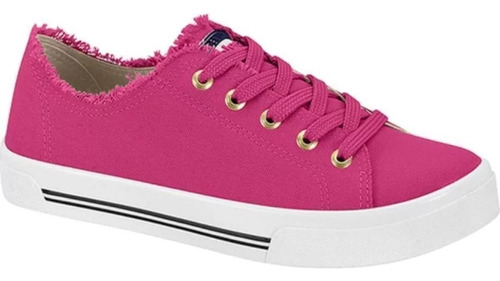 Tenis Feminino Moleca Lona Desfiado Tendencia Moda Conforto