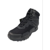 Bota Marca Basmar Color Negro Modelo Quest Outdoor Militar