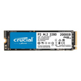 Disco Sólido Interno Crucial P2 M.2 Nvme  2tb