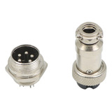 Conector Aviación Socket Plug Gx16 5 Pines