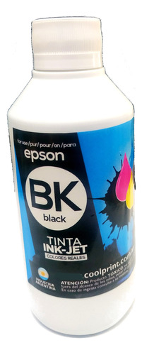 Tinta Recarga Para Epson / Hp 250 Cc. P/ Sist. Continuo